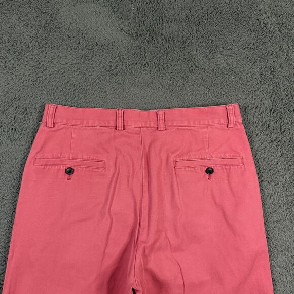 Brooks Brothers Pants Mens 32x32 Nantucket Red Straight Fit Chinos Preppy - Picture 7 of 13